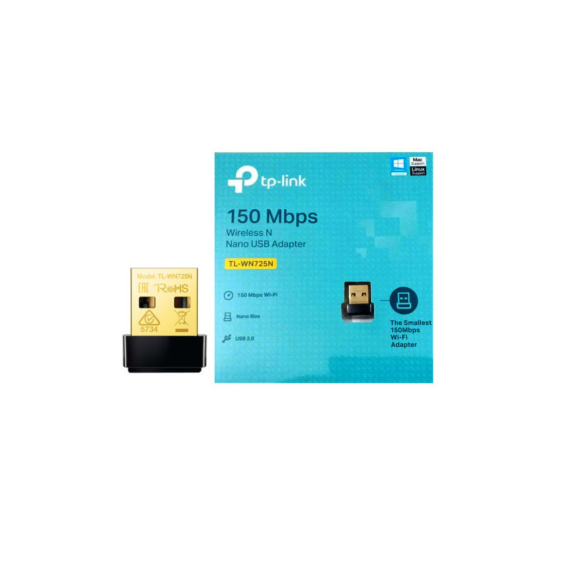 Adaptador USB Nano TP-Link TL-WN725N Wireless N