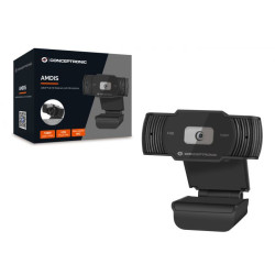 Webcam Conceptronic AMDIS04B 1080P Mic c/Proteção de privaciddade