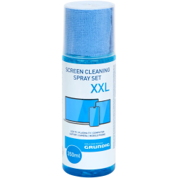 Conjunto de limpeza de tela Grundig 350ml + pano de microfibra para monitores de TV Comprimidos
