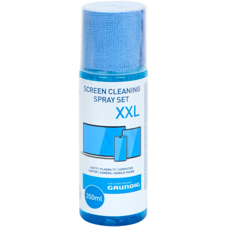 Conjunto de limpeza de tela Grundig 350ml + pano de microfibra para monitores de TV Comprimidos