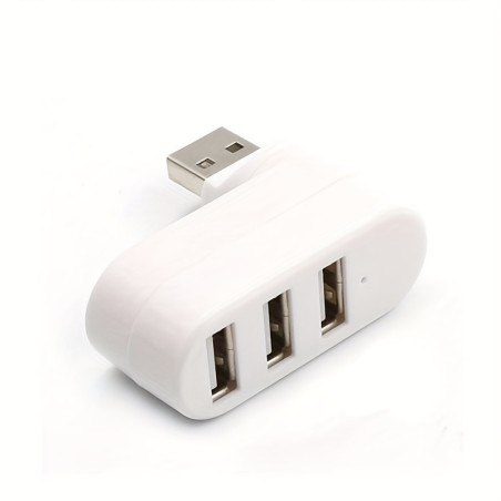 HUB USB 2.0 com 3 Portas 180º