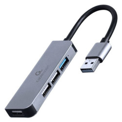 Hub USB Cablexpert 4-port (1 x USB 3.1 + 3 x USB 2.0) Prateado