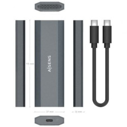 Caixa Exterma M.2 Aisens ASM2-029GR NVMe USB3.2 GEN2