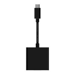 Conversor USB-C para HDMI 4K@60Hz, USB-C/M-HDMI/H, Preto, 15 cm