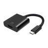 Conversor USB-C para HDMI 4K@60Hz, USB-C/M-HDMI/H, Preto, 15 cm