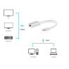 Adaptador Equip USB-C para DisplayPort M/F 15cm