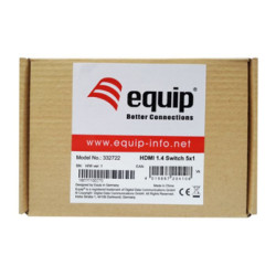 Switch HDMi 1.4 Equip 5X 4K30Hz c/comando