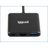 HUB Type-C 3 em 1 HDMI USB 3.0 PD100W Igual